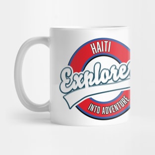 Haiti explorer into adventure logo Mug